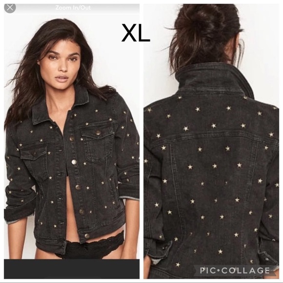 VS DENIM JACKET ONLINE EXCLUSIVE XL STAR BLACK GOLD - Picture 1 of 11